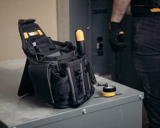 画像4: ToughBuilt Master Electrician Pouch + Shoulder Strap TB-CT-104 Black Full Size　電工袋 (4)