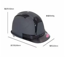 画像2: トーヨーセフティー　ヘルメットヴェンティーxGranGearコラボ　390F-OTSS(ダークグレー)　マット塗装　(M) (2)