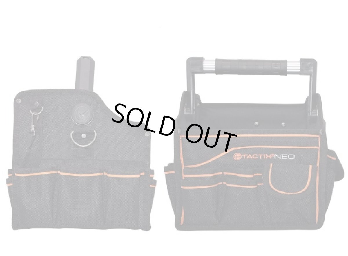 画像5: TACTIX　タクティクス　アルミハンドル工具バック(小)25cm　323161-NEO (5)