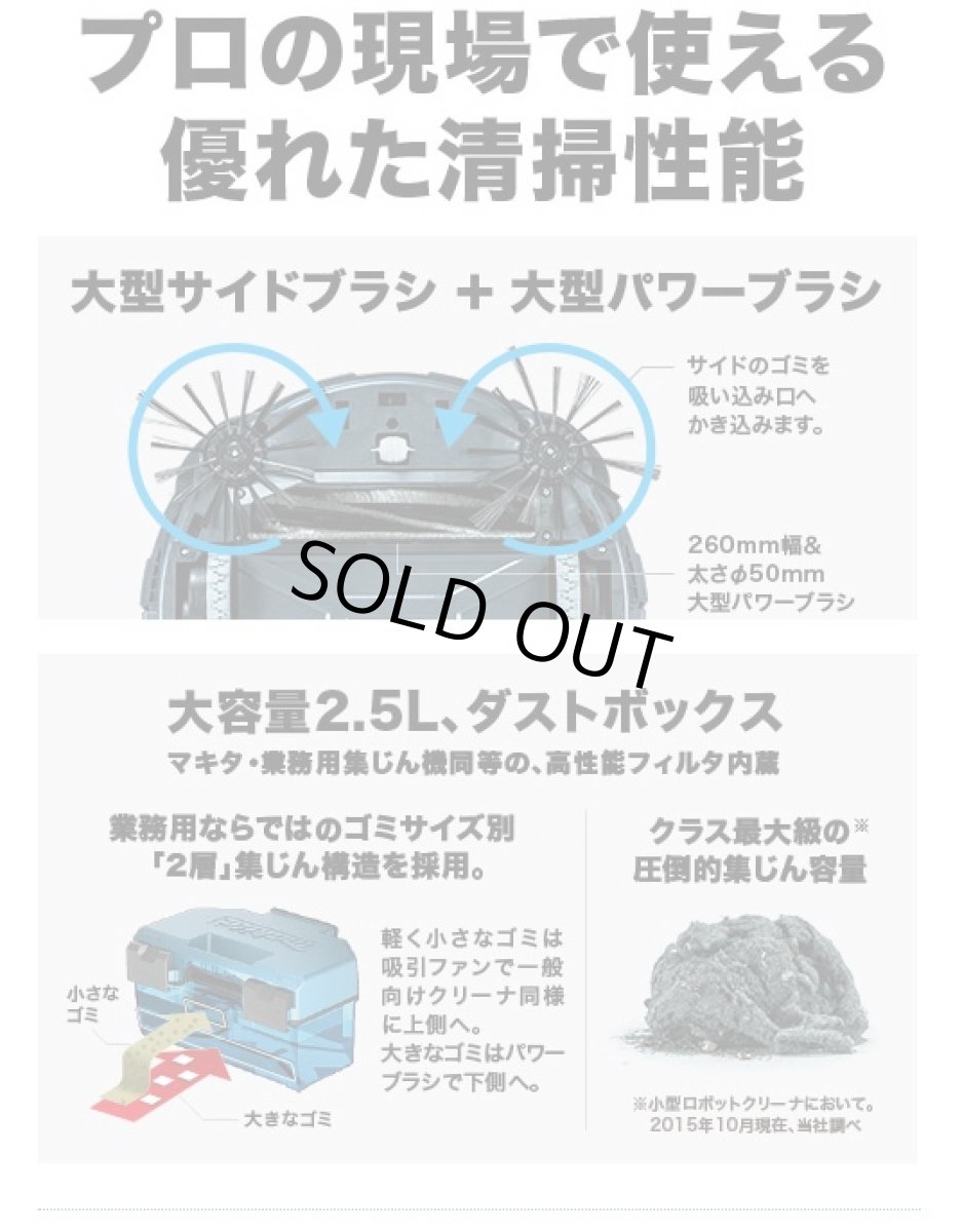 画像4: マキタ　18Vロボットクリーナー　RC200DZ　本体のみ/タイマー予約「入のみ」仕様 (4)