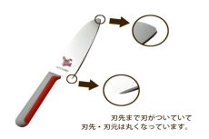 画像2: 正広　こども包丁 うさぎ（低学年向き）【左利き用】  (2)