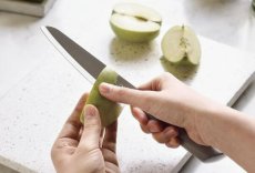 画像4: DYK　オールステン小型三徳包丁　ブラウン　8500-88046　プロから家庭ユーザーまで　人気 (4)