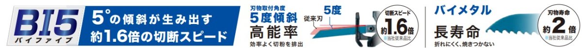 画像2: マキタ　レシプロソーブレード　バイメタル　マトリックス２ハイス　A-69864　5枚入 (2)