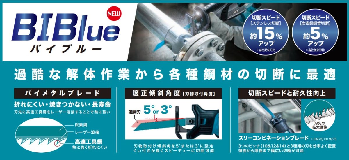 画像2: マキタ　レシプロソーブレード　マトリックス2　A-78190　5枚入 (2)