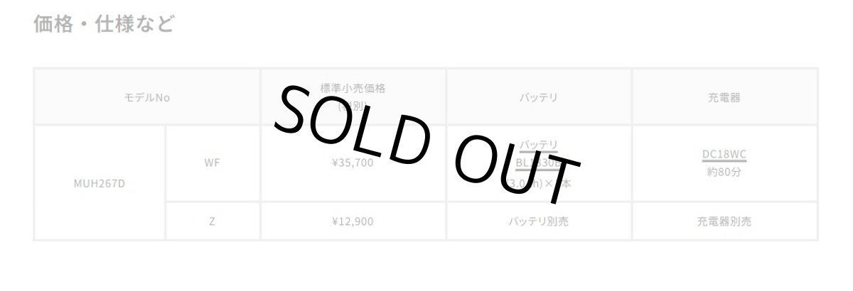 画像5: マキタ　18V充電式ミニ生垣バリカン　MUH267DWF　バッテリBL1830B・充電器DC18WC付 (5)
