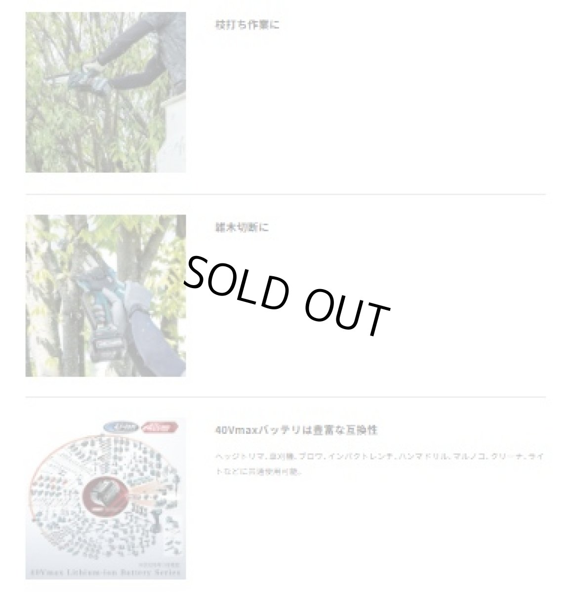 画像11: マキタ　MUC028GRD　40Vmax充電式ハンディソー　バッテリBL4025・充電器DC40RA付 (11)